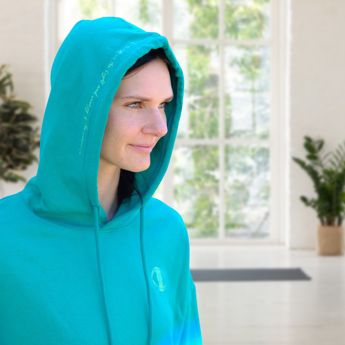 Light turquoise online hoodie